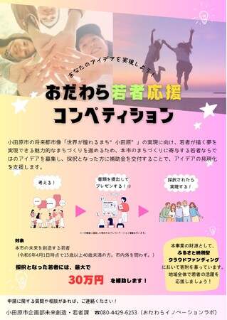 【神奈川県小田原市】「おだわら若者応援コンペティション」令和6年度の採択アイデアが決定！