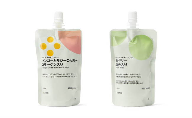無印良品　肌のことを考えてつくったゼリーにコラーゲンと鉄分の2種を追加