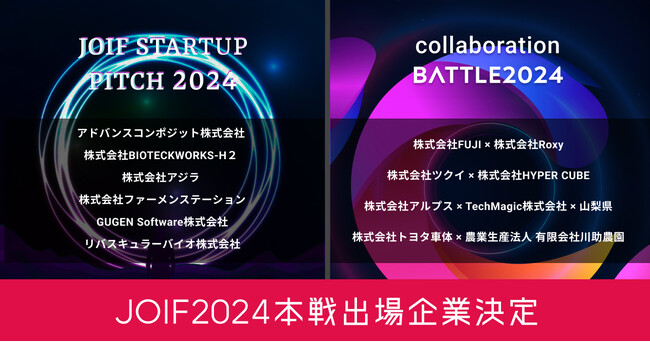 ＼「JOIF STARTUP PITCH 2024」に選出／　日本最大級のオープンイノベーション見本市で、「全てのゴミが資源になり、廃棄物がゼロになる」時代の構築へ向けたアイディアを発信