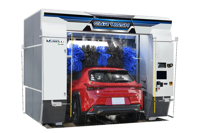 受付操作がスムーズにできる大型タッチパネルを新搭載！セルフ式門型洗車機「マレル」新発売