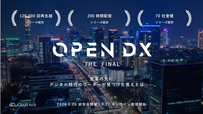 クラウドエース、DX を総括する「OPEN DX THE FINAL」のオンライン配信を記念して劇場での試写会を開催