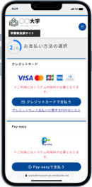 支払者側操作画面(スマートフォン表示)
