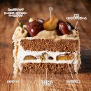 栗と3種のナッツのモンブランバスケット(断面)