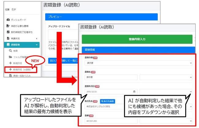 【新機能搭載】AI解析による入力支援機能「AIentry」を搭載した証憑書類保管クラウドサービス『MJS e-ドキュメントCloud AIentryキャビネット』を提供開始