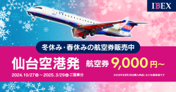 2024年冬ダイヤ航空券 好評販売中!