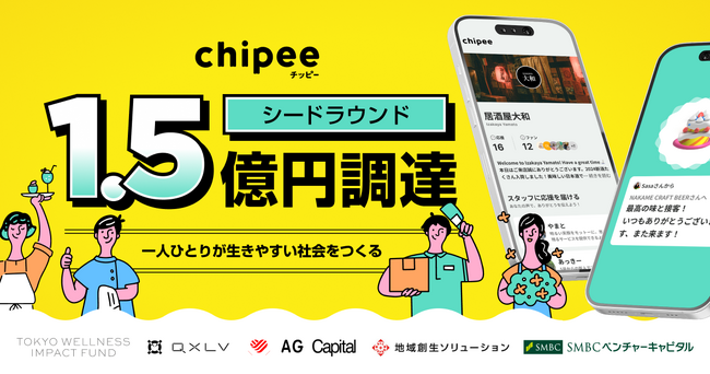 一人ひとりが生きやすい社会をつくる「チッピー」シードラウンドで1.5億円の資金調達を実施