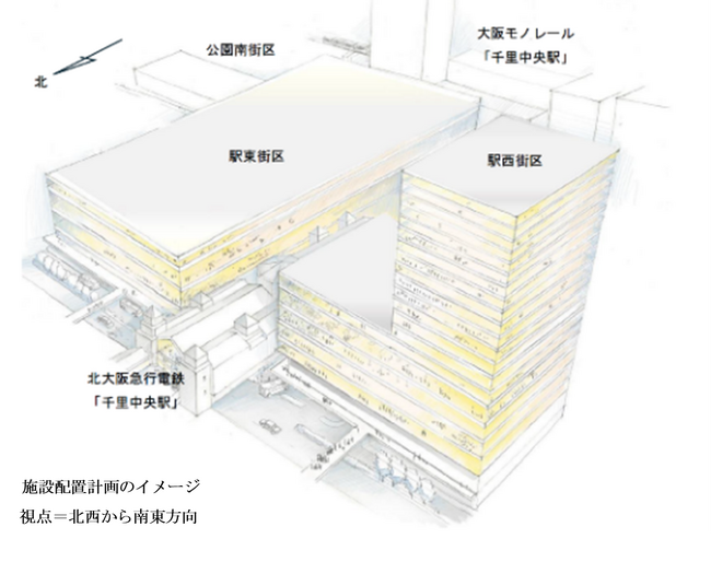 “新・千里スタイル”のまちの実現に向けて　千里中央地区再整備の計画（改定版）を策定