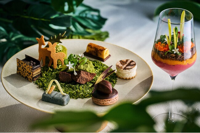 ザ・プリンスギャラリー 東京紀尾井町 野生動物をデザインしたスイーツやプラントベースの食材で作るセイボリーなどアニマルや自然をテーマにしたアフタヌーンティーを販売
