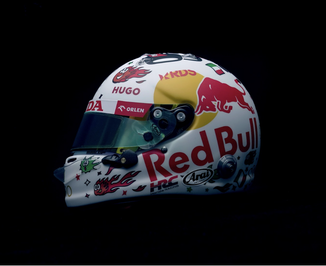 F1イタリアGP限定ヘルメットに「RDS」ロゴ　 角田裕毅×RDSパートナーシップ