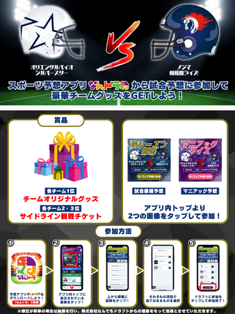 Xリーグ 2024 秋季リーグ OrientalBioシルバースター vs ノジマ相模原ライズの試合展開＆活躍選手予想をスポーツ予想アプリ「なんドラ」で開催！