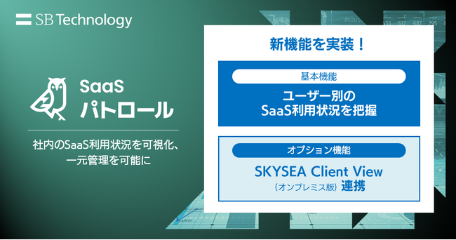 SaaS利用状況を可視化、一元管理する「SaaSパトロール」がSKYSEA Client Viewと連携