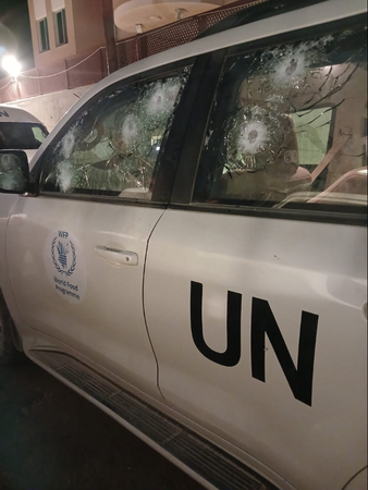 ガザ地区全域で職員の移動を一時停止ー国連WFP車両の銃撃を受け