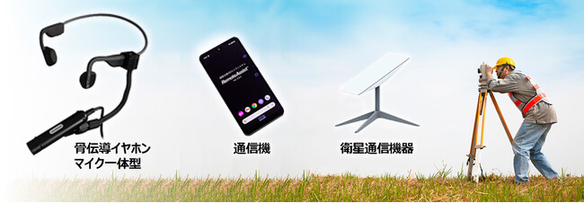 電波の届きにくい山間部でも衛星通信でサポート。地籍調査のオンライン検査に最適なウェアラブルカメラの提供を開始。