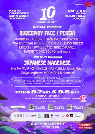 歴史と文化の街、京都でナイトライフを盛り上げる！音楽とファッションが融合するクラブ「KYOTO Chambers」10周年記念イベント開催決定！