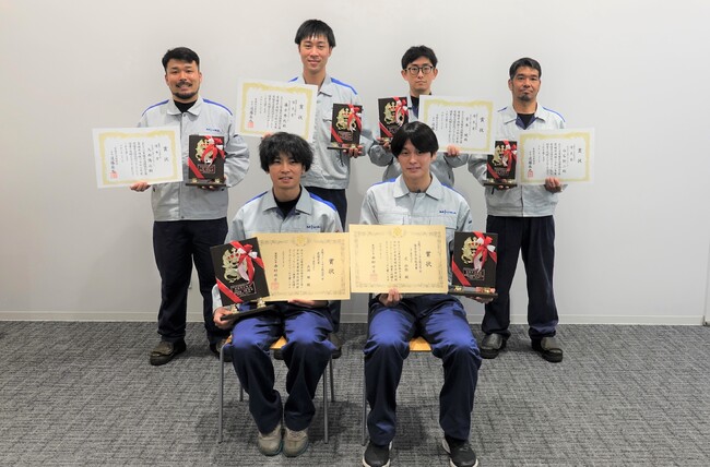【三浦工業株式会社】ミウラグループの製造会社「株式会社三浦マニファクチャリング」と「三浦工機株式会社」の社員7名が「令和6年度 愛媛県溶接技術コンクール」にて受賞！