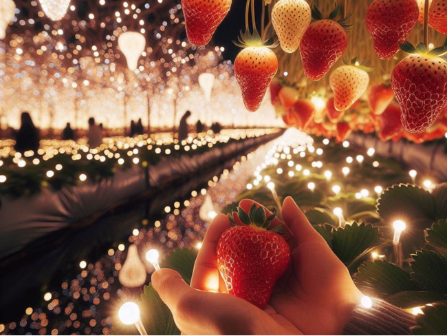 農園リゾート THE FARM を運営する（株）ザファームが2024 年 12 月 20日「THE FARM 星空いちご園」を開園