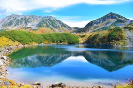 みくりが池周辺の紅葉(9月中旬~) みくりが池周辺の紅葉(9月中旬~)