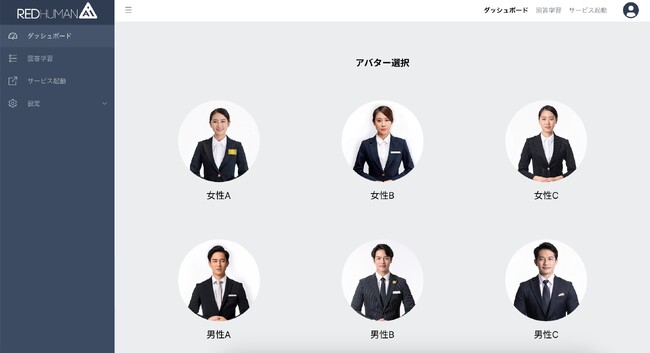 バーチャルヒューマン生成プラットフォーム「RED HUMAN AI」をリリース