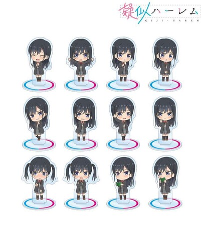 TVアニメ「疑似ハーレム」のトレーディング ちびキャラ アクリルスタンド、トレーディング ちびキャラ 缶バッジなどの受注を開始！！アニメ・漫画のオリジナルグッズを販売する「AMNIBUS」にて