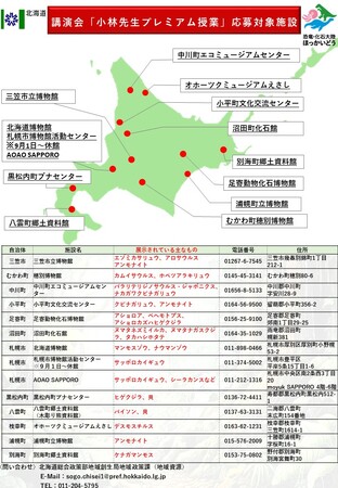 ＜無料ご招待＞「小林先生プレミアム授業」恐竜・化石大陸ほっかいどうin 2024の開催について