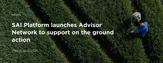 us. sustainable Ag、食品飲料業界の持続可能性を目指す「SAI Platform Advisor Network」の日本初の登録企業に