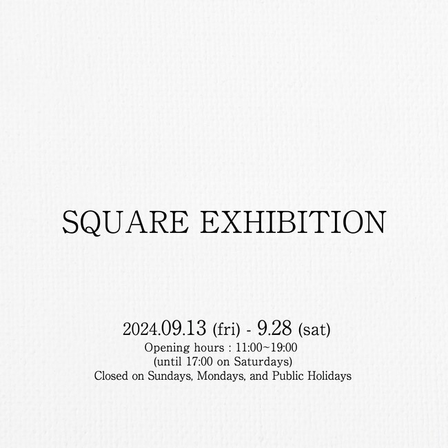 東京・銀座のギャラリー「ART FOR THOUGHT」にて若手作家20人によるグループ展 「SQUARE EXHIBITION」 を開催