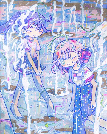 【京都 蔦屋書店】SNSや日常生活で生じる心のゆらぎを描くアーティストきゃらあいの個展「生の記憶、平らな記録」を9月25日（水）より開催。