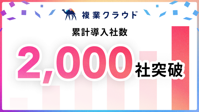 「複業クラウド」サービスリリースから5年で累計導入社数2,000社を突破！複業人材受け入れ企業の拡大に寄与