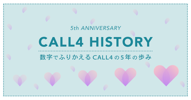 CALL4、正式リリース5周年を記念して「CALL4 HISTORY」を公開 ～累積寄付額が1億円突破～