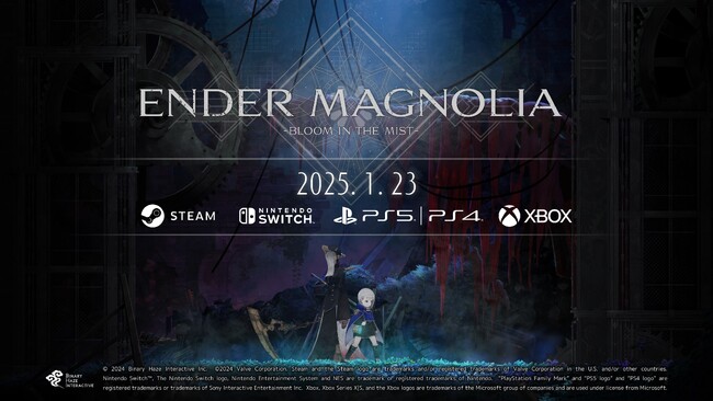 全世界150万本を達成した探索型2DアクションRPG『エンダーリリーズ』の続編『エンダーマグノリア: ブルームインザミスト』製品版が2025年1月23日（木）に発売決定！