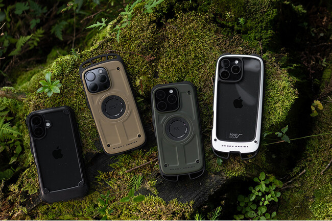 【iPhone16シリーズ専用】ROOT CO.より機能性と耐衝撃性を両立したアウトドア仕様の新型iPhone対応ケース、MagSafe対応へモデルチェンジを含む4デザインがラインナップ