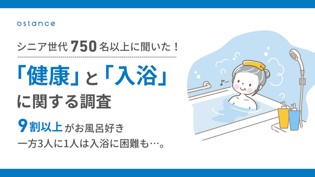 【敬老の日】9割以上がお風呂好き、一方3人に1人は入浴に困難も…。シニア世代の健康と入浴事情について、LIXILと共同調査を実施しました。