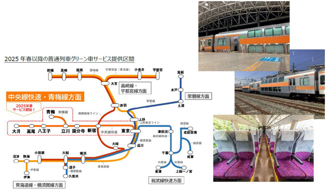 中央線快速・青梅線でグリーン車サービスを開始します～快適な移動空間の提供を通じ、輸送サービスの質的変革を目指します～