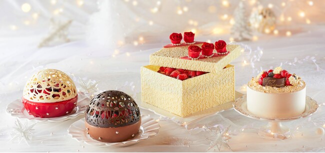 【新宿プリンスホテル】宝石箱のように輝くボックス型ケーキや昨年好評のスノードーム型ケーキなど「Jewel Christmas」をテーマとした4種のクリスマスケーキを販売