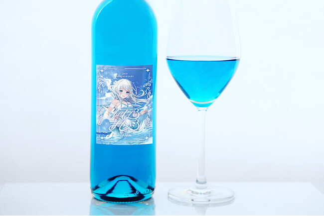 Vtuber凪乃ましろ2周年記念！Shizuku Japanが贈る「ブルースイートワイン ケサネ」限定コラボラベルを発売