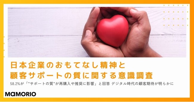 【日本企業のおもてなし精神と顧客サポートの質に関する意識調査】　58.2%が「”サポートの質”が再購入や推奨に影響」と回答　デジタル時代の顧客期待が明らかに