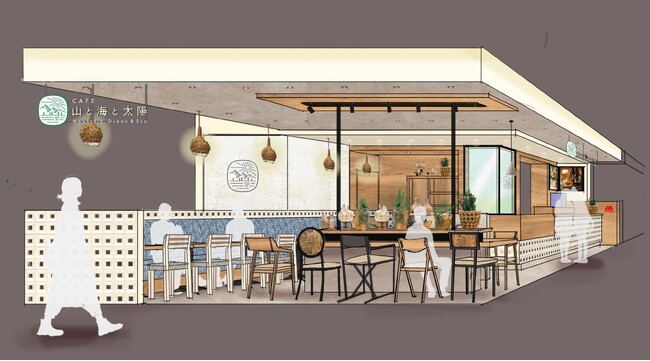 【MOS】“バリエーション豊かなドリンクとハンバーガーが楽しめる”店舗「カフェ 山と海と太陽」が関東初出店！
