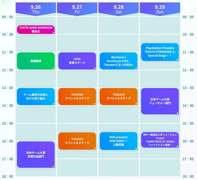【TGS2024】出展社数、出展小間数ともに開催史上最多　注目の出展ブース概要・出展タイトルのほかイベントステージ・公式番組のタイムテーブルも明らかに