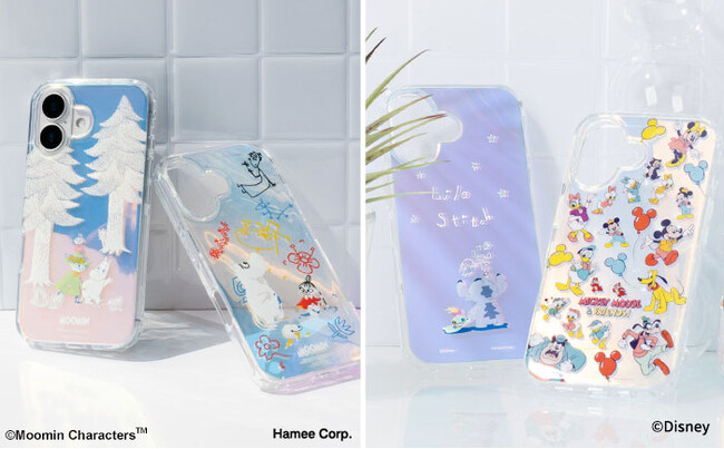 【新型iPhone16シリーズ対応製品】ワンランク上の高品質透明クリアケース「HIGHER」から「ムーミン」と「ディズニーキャラクター」デザインのハイブリッドケースが登場！
