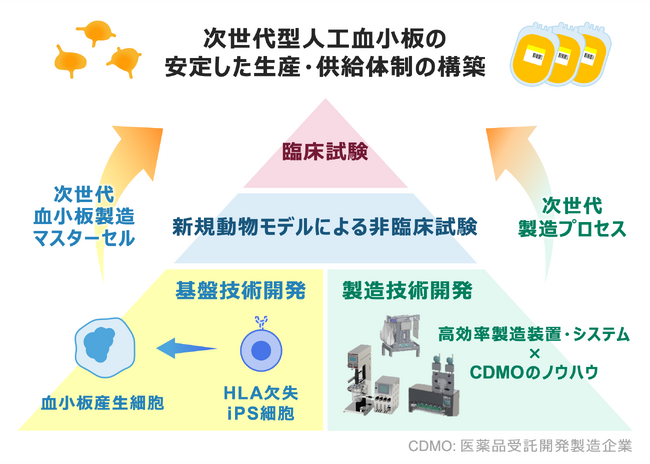 NEDOの大型プログラムに採択されたiPS細胞を用いた人工血小板製造プロジェクトにキヤノンが参画