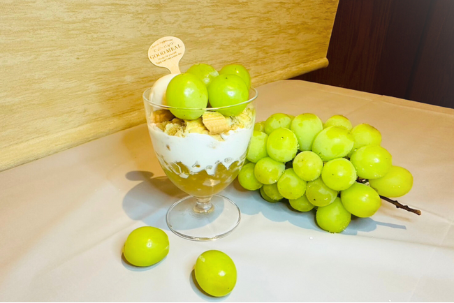 今が旬！極上シャインマスカットを堪能できる新メニューを期間限定でご提供！【北海道海鮮 にほんいち 本町店】