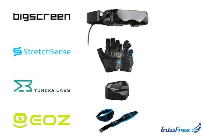 最先端の家庭用PCVRハードウェアをTGS2024でプレイアブル展示！127gのヘッドセット、55gのフルトラ用トラッカー、12時間稼働のモーキャプグローブ。VRChat公式グッズも参考展示