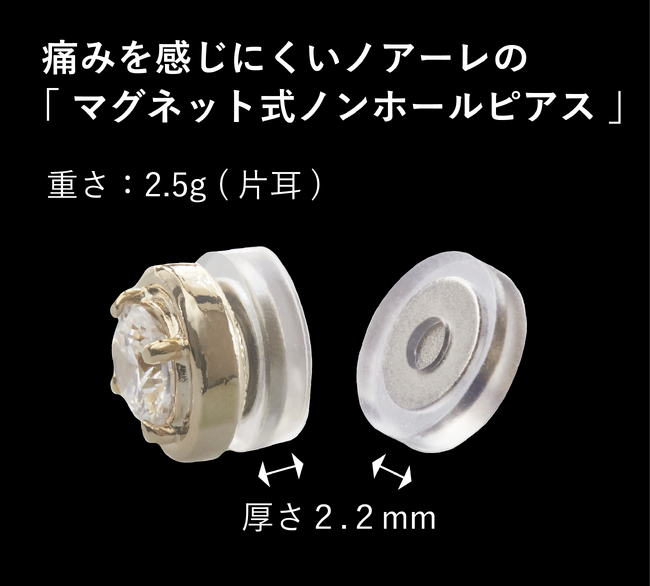 着用満足度97％！「Noalleノアーレ」痛くなりにくい肌に優しいノンホールピアス