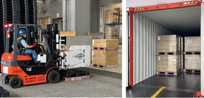 4社連合 国内用レンタルパレットを用いた荷主間の輸出入マッチング