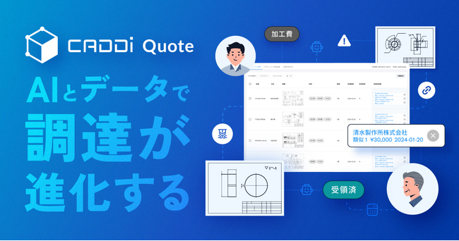 キャディ、AI見積クラウド CADDi Quote を正式に提供開始