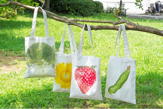 全25種が好評発売中!荒井真紀の「花・果物・野菜」が絵本ナビオリジナルグッズに