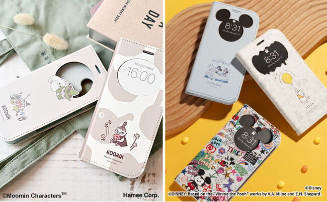 【新型iPhone16シリーズ対応製品】「ムーミン」と「ディズニーキャラクター」デザインから「CERTA フリップ窓付きダイアリーケース」が登場