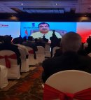 ニティン・ガドカリ連邦道路運輸・高速道路大臣が集会で演説 ニティン・ガドカリ連邦道路運輸・高速道路大臣が集会で演説