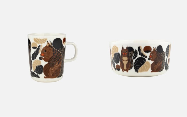 [マリメッコ]秋のシーズンムード漂うリス柄の新作ホームコレクションが登場。