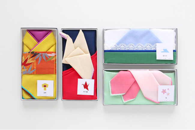 ハンカチーフ専門店【CLASSICS the Small Luxury】芸術の秋に！まるで折り紙アートのように見立てた「HANDKERCHIEF ORIGAMI ART」を期間限定発売